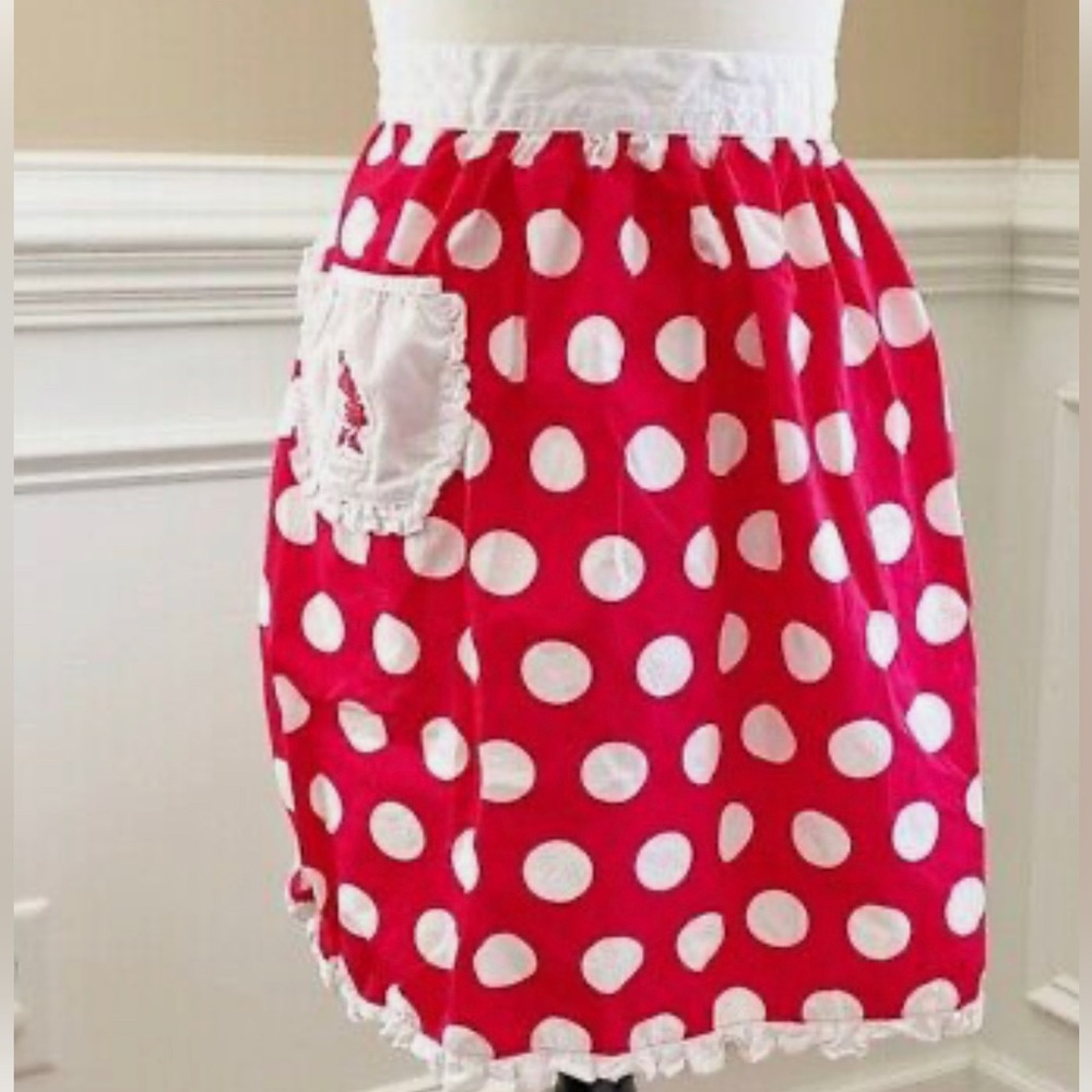Disney Parks authentic original polka dot apron